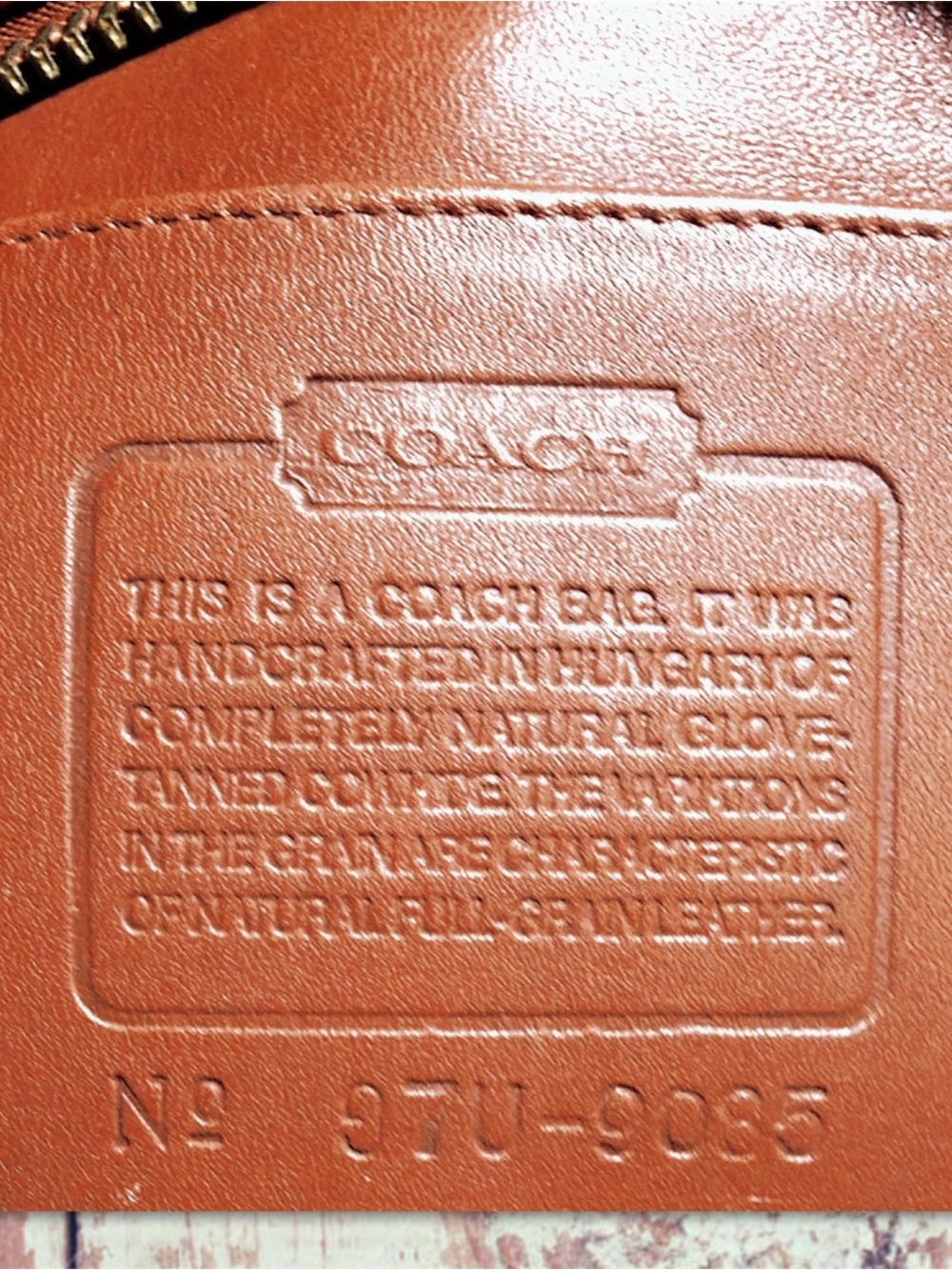 COACH BRITISH TAN LEATHER XL DUFFLE FEED SAC BUCKET BAG 9085 - Picture 15 of 16